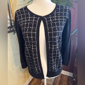 Ann Taylor Black and White Women's Cardigan